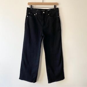 J.Crew High Rise Slim Wide Jean in 1996 Semi-Stretch Size 27 Black